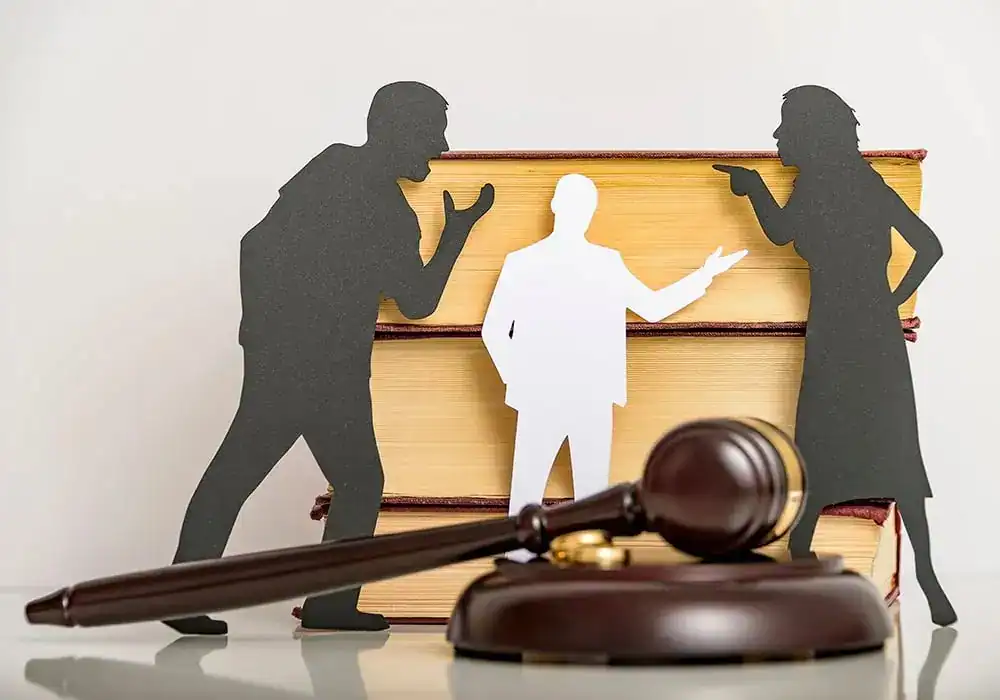 image of couple arguing through divorce Greater London