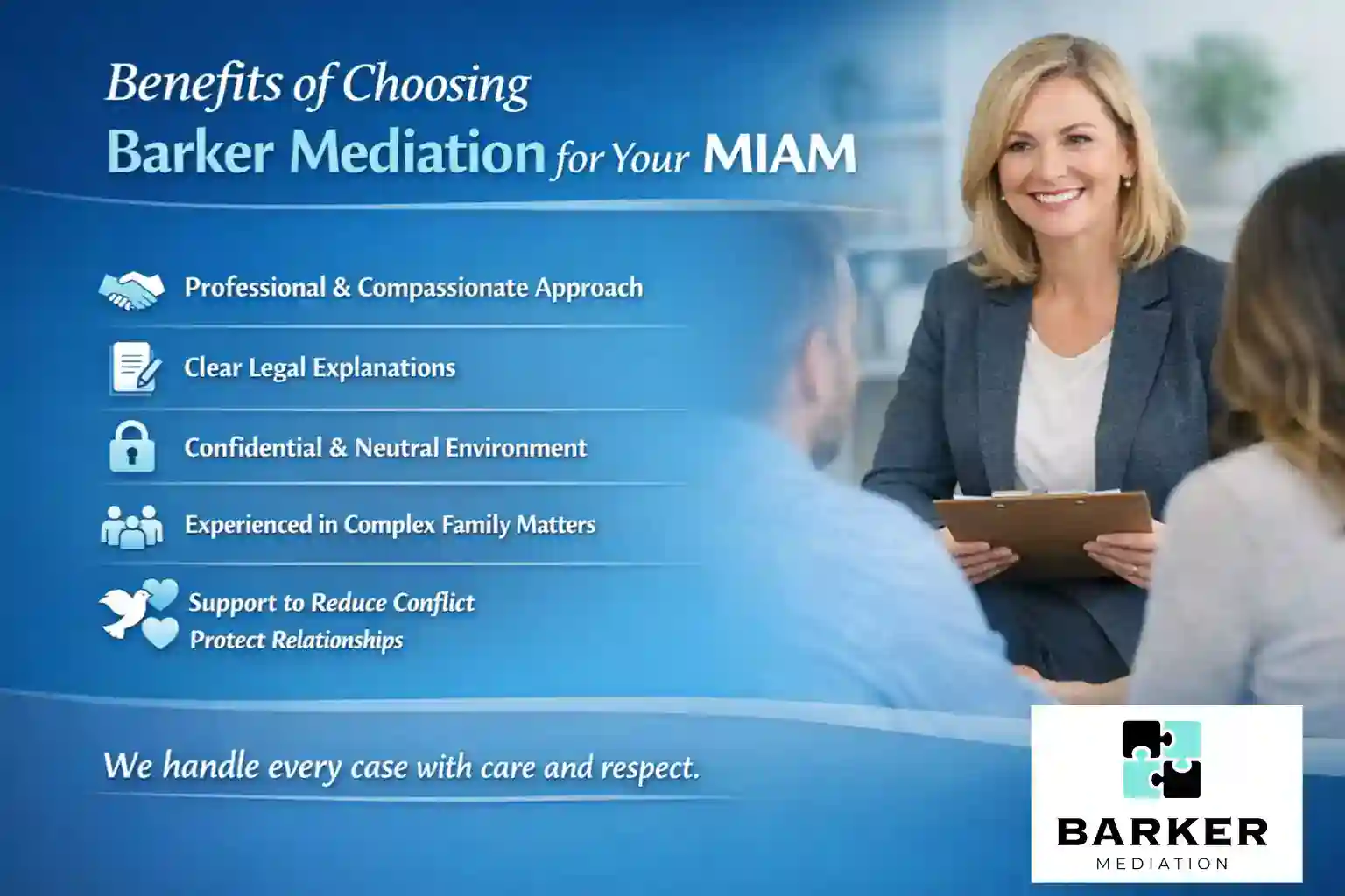 Benefits of Choosing Barker Mediation for Your MIAM Greater London